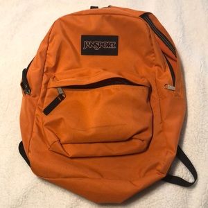 Orange Jansport backpack